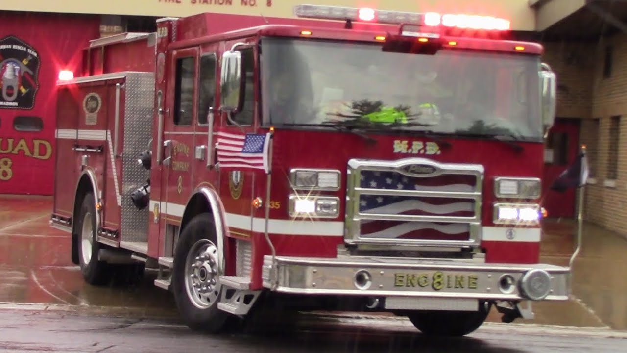 *ELECTRIC FIRE ENGINE* Madison Fire Dept. NEW Engine 8 & Medic 8
