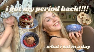 what I eat in a day on my period | allin recovery | honouring all my cravings!!