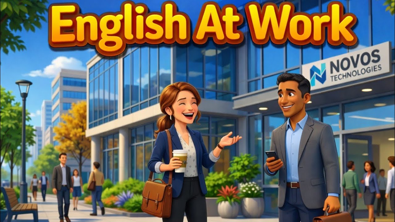 English At Work – Easy English Conversation for Beginners (A1–A2) - YouTube