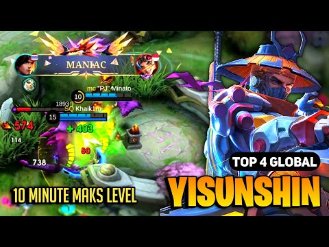 Fast Farm Yss Best Build 2024 [ Yi Sun Shin Top Global Gameplay ]  Mobile Legends