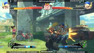 The Break Weekly #119 - SSF4ae WF - KDZ VS [AG] MarlinPie