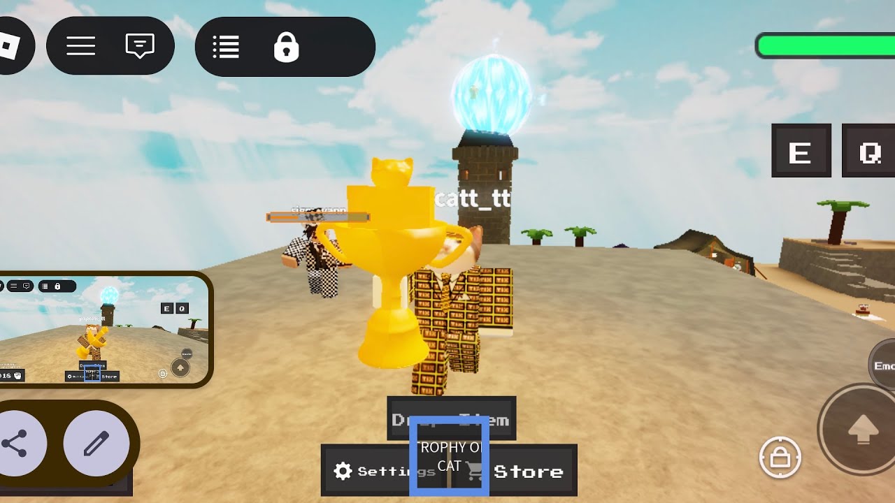 PLAYING ROBLOX TAG GAME