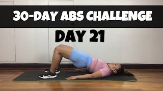 Day 21 of 30 DAY ABS CHALLENGE | Home Workout Routine