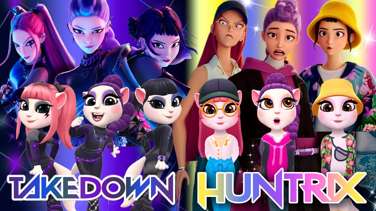 my-talking-angela-2-k-pop-demon-hunters-huntrix-vs-takedown