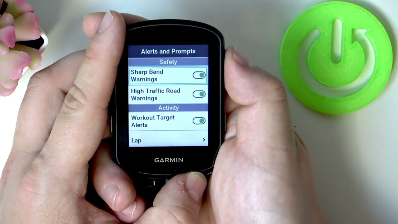 GARMIN EDGE 540 – How to Enable or Disable Sharp Bend Alert