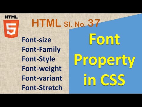 Font Properties in CSS || CSS Bengali Tutorial || Font-size| Font-family| Font-style| font-weight