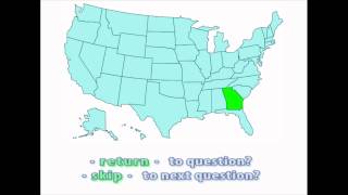 Interactive United States Map Quiz - Location of Georgia