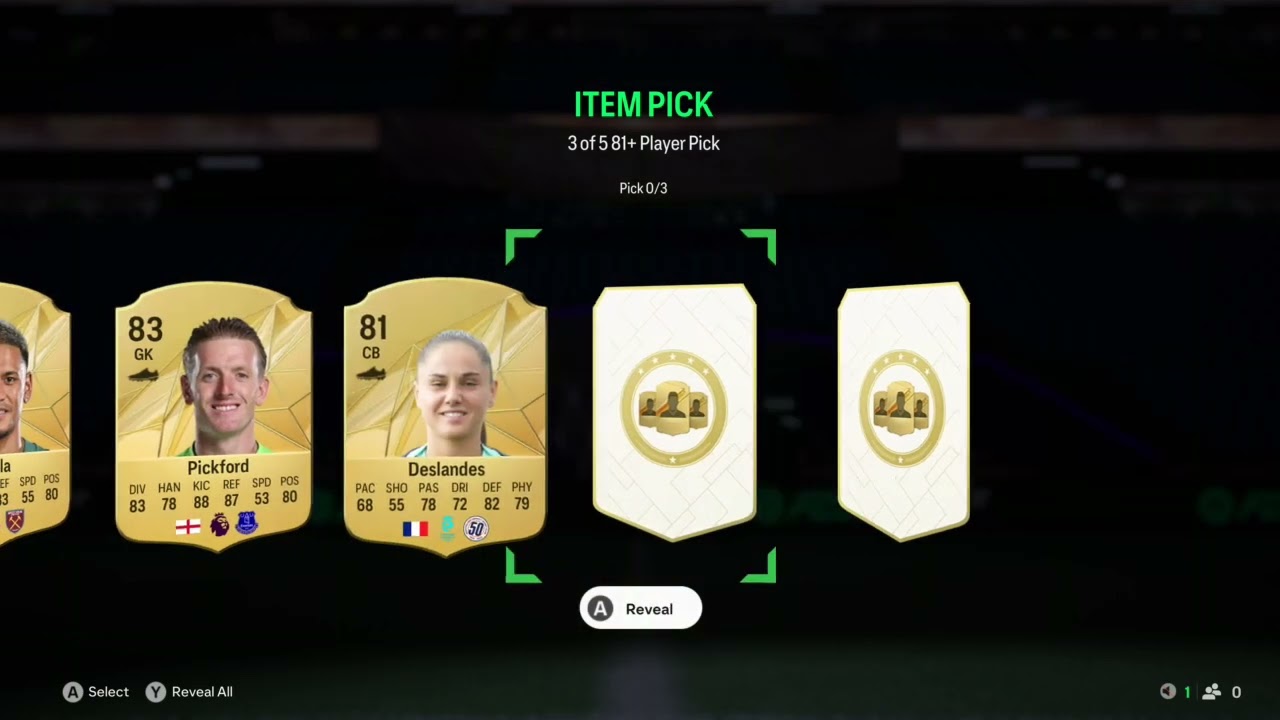 I did tested out the new 81+ 3 of 5 player picks