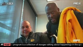 Celebrity James Harrison BARGES into Omar Kahn’s office, jokes he’s coming back to Steelers | Pat McAfee Show Wealth