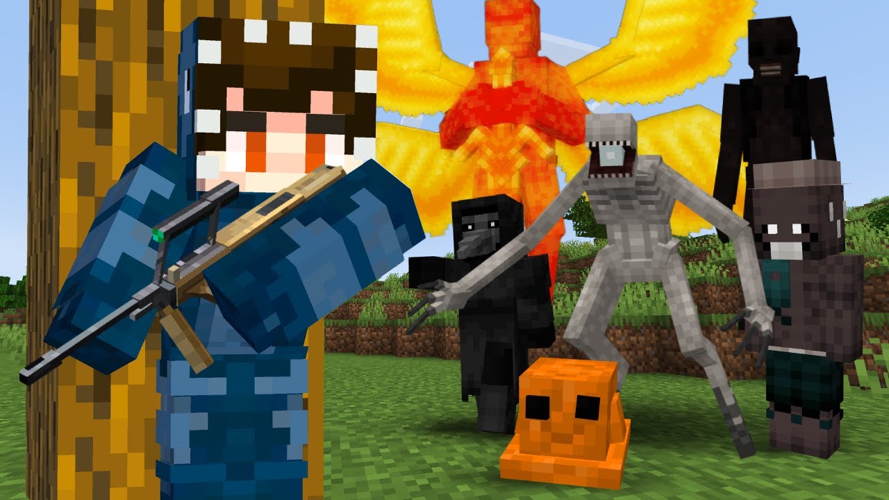 Usando Armas VS Las Entidades SCP más Peligrosas de Minecraft
