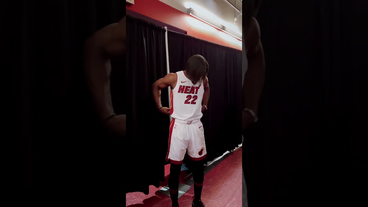 Jimmy Butler stuns with new look at Heat media day