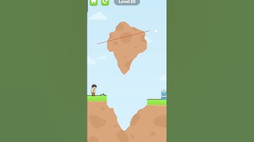 Slice to save game Funny moment hard level 20 #shortvideo