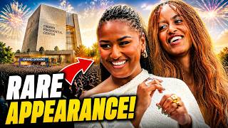 Malia and Sasha Obama Make Rare Public Appearance at Obama Center Grand Opening With Their Parents