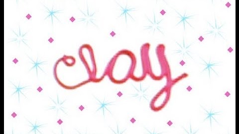 Clay Made Easy: Cursive Writing