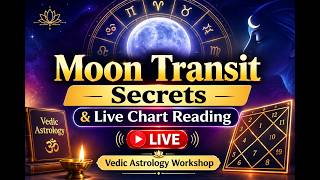 Daily Moon Transit Prediction & Live Kundali Analysis | Vedic Astrology Workshop