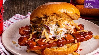 Spicy BBQ Smoked Sausage Sandwich