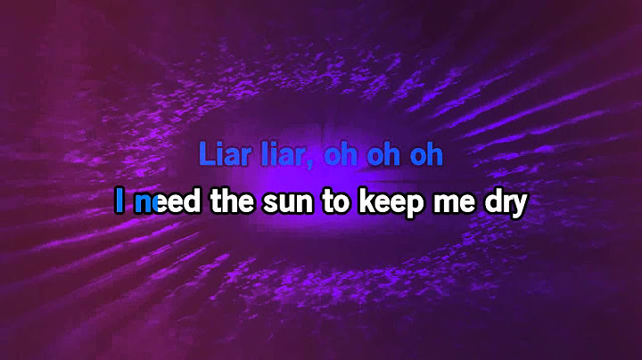 Liar Liar Karaoke version - Karaoke performance video thumbnail