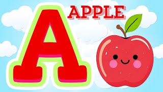 A To Z Phonics Sounds A Is For Apple - A A Apple Fun Abc Rhyme Song For Kids