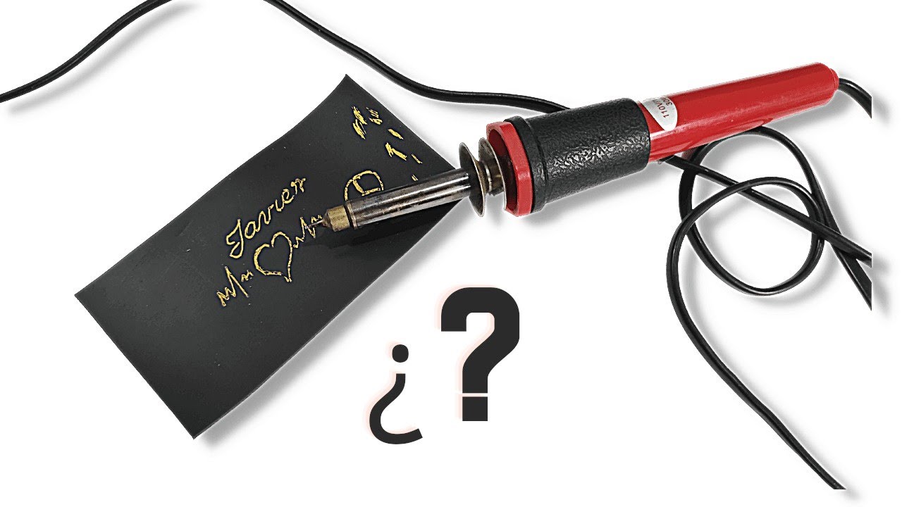 Cómo escribir dorado en el CUERO CON UN CAUTIN