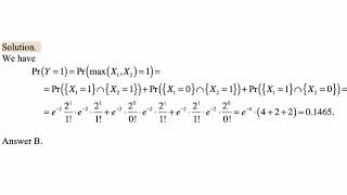 Exam P exercise for September 12, 2019