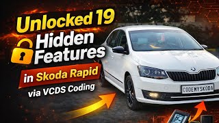 Unlocked 19 hidden features in Skoda Rapid | vcds coding | missing features enabled