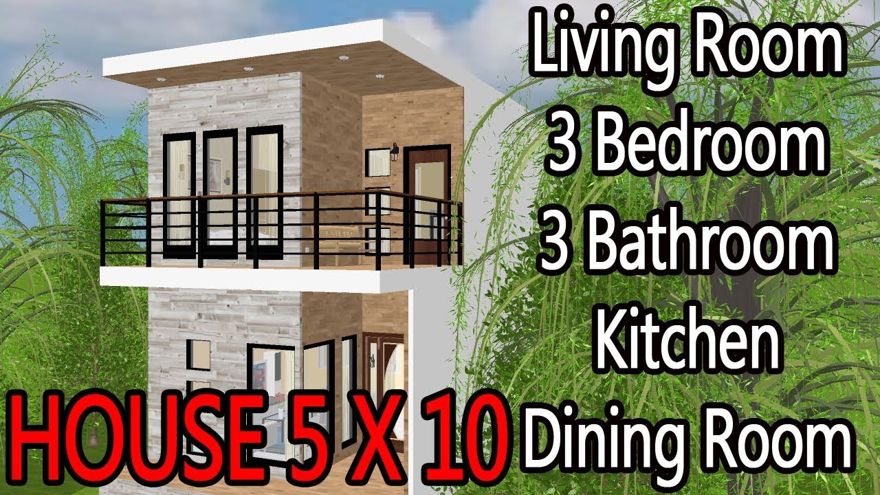 Desain Rumah 5x10  Casa 5x10  House 5x10  Home 5x10  Terbaru 