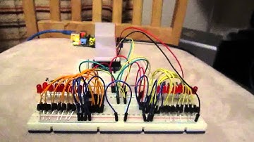 Raspbery Pi Python i2c 8 bit port expansion with LEDs