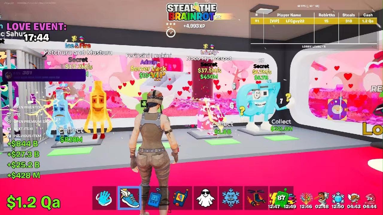 Steal the brainrot ADMIN ABUSE#1