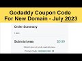 Godaddy Promo Code For Hosting &amp; New Domain | October 2023 |