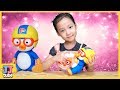 연못 속 서프라이즈 에그에 뽀로로가? 뽀로로 돌보기 장난감 놀이 Pororo Surprise Egg Toy & Play [제이제이 튜브-JJ tube]