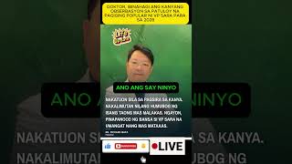 DOKTOR, IBINAHAGI ANG KANYANG OBSERBASYON SA PATULOY NA PAGIGING POPULAR NI VP SARA PARA SA 2028