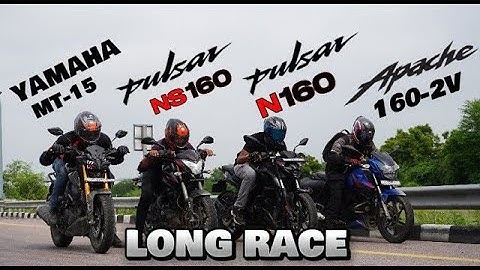 2025 Pulsar N160 vs Pulsar Ns160 BS7 vs Apache RTR 160 2V vs Yamaha MT-15 V2 | Quad Battle