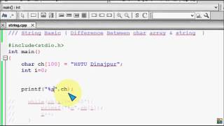 Bangla C programming tutorial 53 String Basic Input Output   YouTube