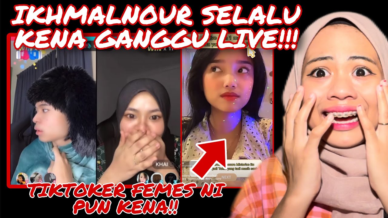 VIRAL LIVE TIKTOKER FEMES KENA GANGGU ‼️ IKHMALNOUR, FUJI & RAMAI!!