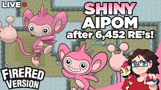 [LIVE] Shiny Aipom after 6,452 RE's in Pokemon FireRed!