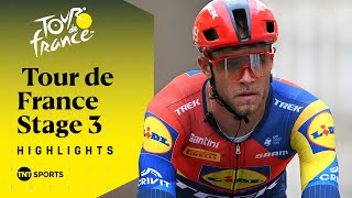 PURE SPRINT CHAOS! 😲 | Men's Tour de France Stage 3 Race Highlights | TNT Sports Cycling