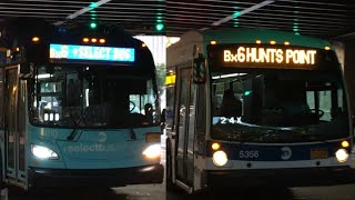 MTA NYC Bus New Flyer XN60 #1010/NovaBus LFSA #5356 Bx6-SBS/Bx6