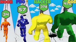 Evolution Gameplay♾️Noob vs Pro vs Hacker vs God in Upgrade Run 3D screenshot 2