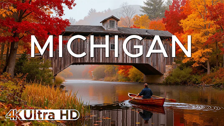 Michigan in Autumn 4K 🍁 | Great Lakes, Scenic Roads & Vibrant Foliage