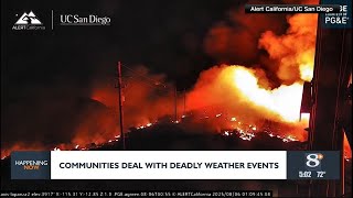Communities deal with deadly weather events