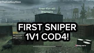 My First Sniper 1v1 on Cod4!
