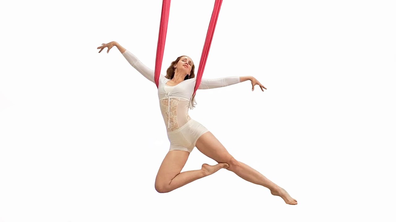 растяжка на полотнах, fly stretching - YouTube