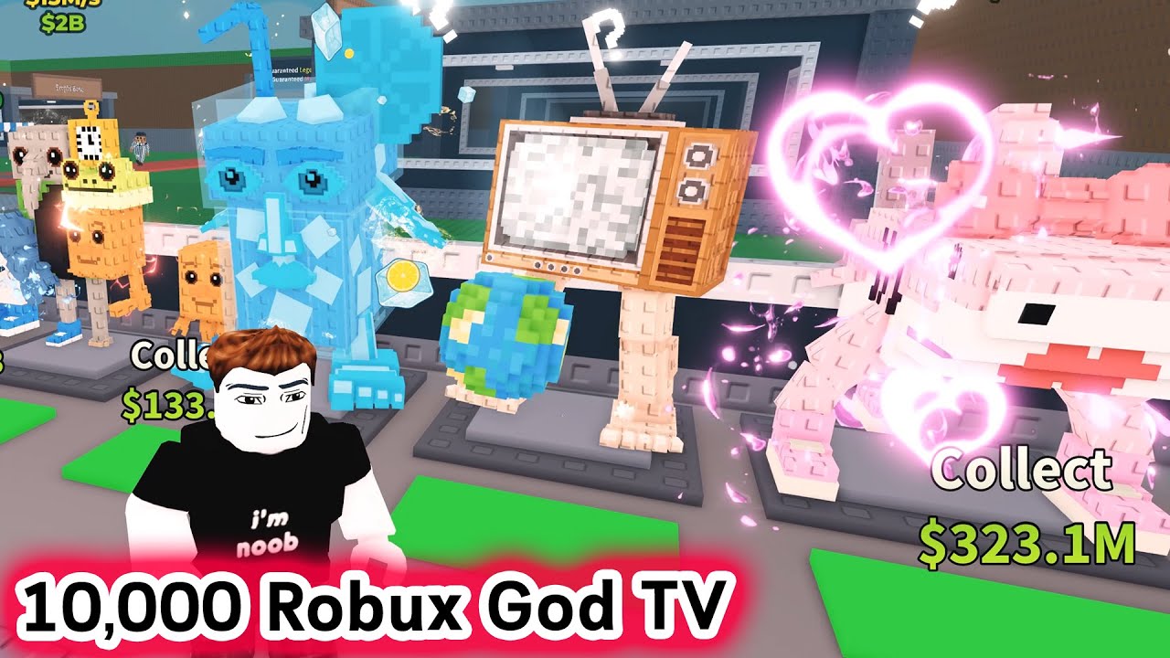 หมดเป็นหมื่นเพื่อ God TV เตะโลก Roblox Steal a Brainrot