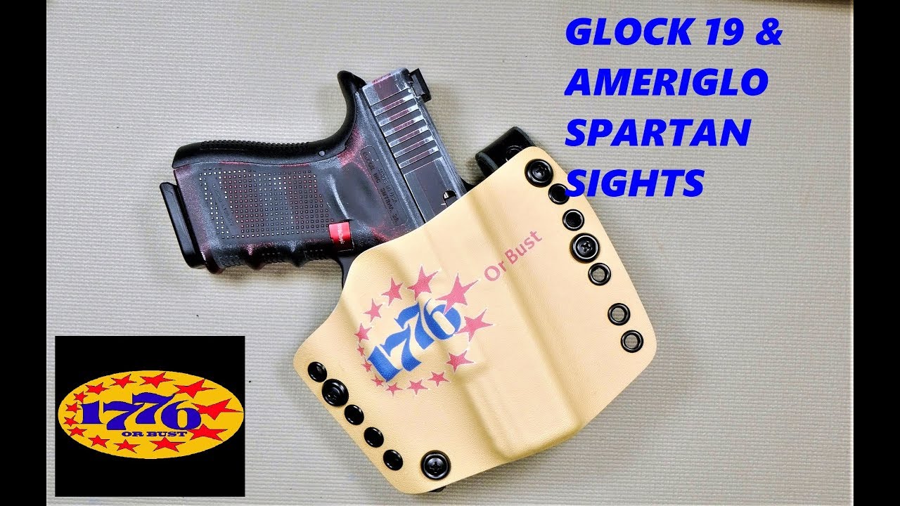 GLOCK 19 & AMERIGLO SPARTAN NIGHT SIGHTS - YouTube