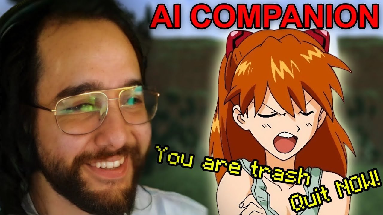 Beating Minecraft while my Ai Girlfriend Harasses me 😭