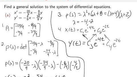 Section 3.4: Eigenvalue Method Two Distinct Real Roots