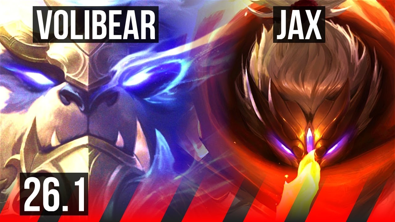 VOLIBEAR vs JAX (TOP) | 49K damage, Good KDA: 17/2/11 | EUW Master | 26.1