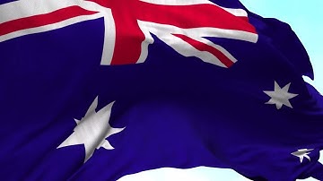 Australian Flag Animation Motion Graphics