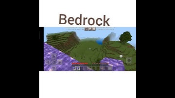 Bridging: Java vs bedrock #shorts #minecraft