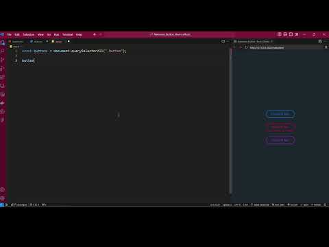 Creating Awesome Button Hover Effects with HTML, CSS, & JavaScript (ES6 Tutorial)
